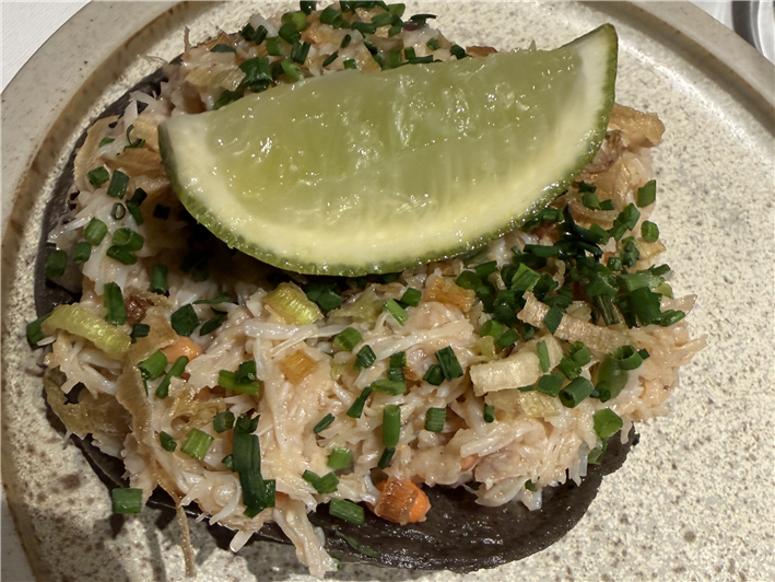 crab tostada